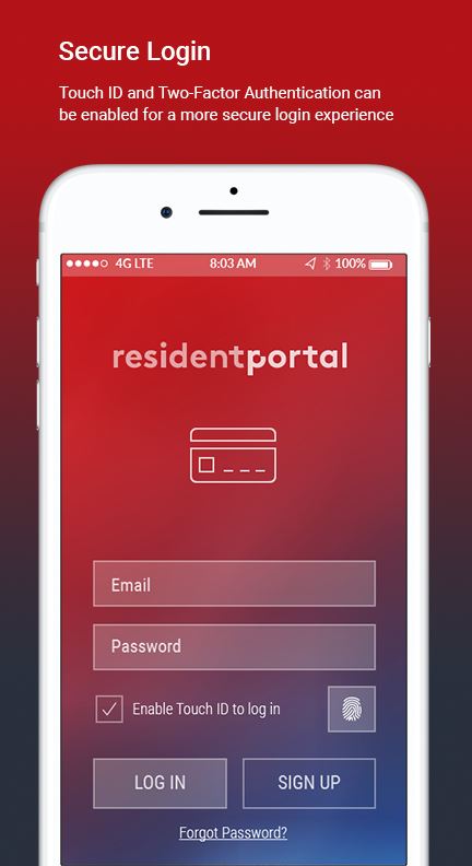 ResidentPortal Mobile App The Best Mobile App Awards